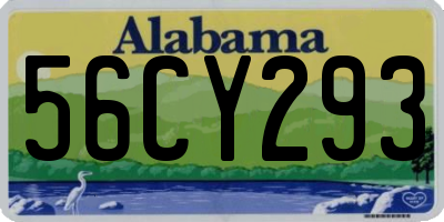 AL license plate 56CY293