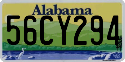 AL license plate 56CY294