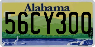 AL license plate 56CY300