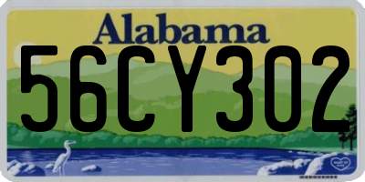 AL license plate 56CY302
