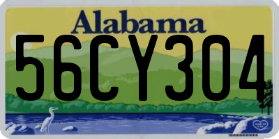 AL license plate 56CY304