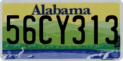AL license plate 56CY313