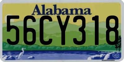 AL license plate 56CY318
