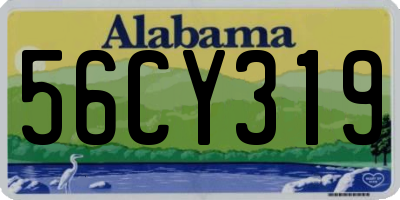 AL license plate 56CY319
