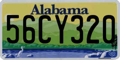 AL license plate 56CY320