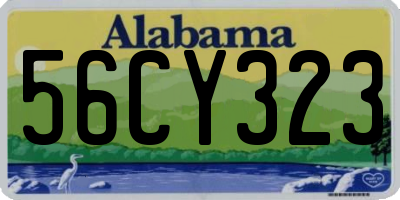 AL license plate 56CY323