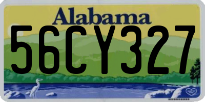 AL license plate 56CY327