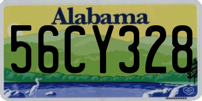 AL license plate 56CY328