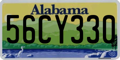 AL license plate 56CY330