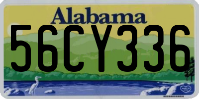 AL license plate 56CY336