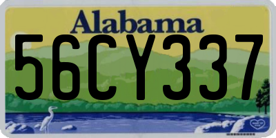 AL license plate 56CY337
