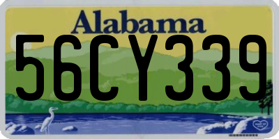 AL license plate 56CY339
