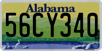 AL license plate 56CY340