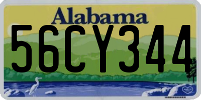 AL license plate 56CY344