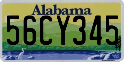 AL license plate 56CY345