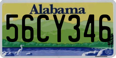 AL license plate 56CY346