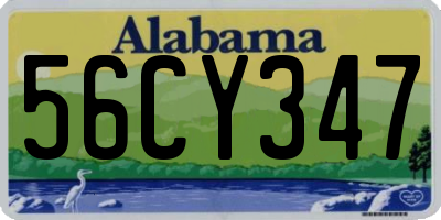 AL license plate 56CY347