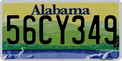 AL license plate 56CY349