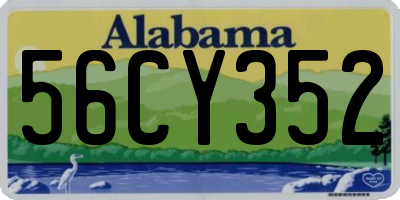 AL license plate 56CY352