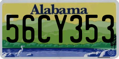 AL license plate 56CY353