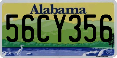 AL license plate 56CY356