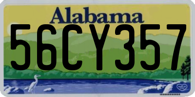 AL license plate 56CY357