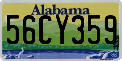AL license plate 56CY359