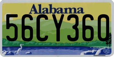 AL license plate 56CY360