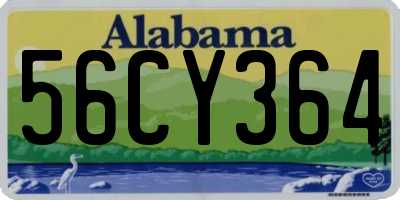 AL license plate 56CY364