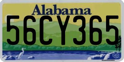 AL license plate 56CY365