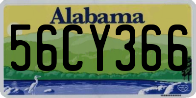 AL license plate 56CY366