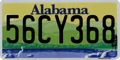 AL license plate 56CY368