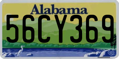 AL license plate 56CY369