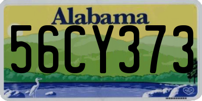 AL license plate 56CY373