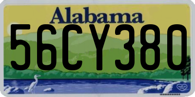 AL license plate 56CY380