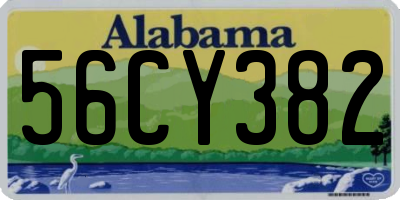 AL license plate 56CY382
