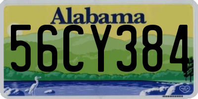AL license plate 56CY384