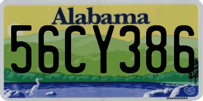 AL license plate 56CY386