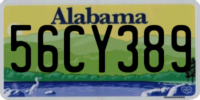 AL license plate 56CY389