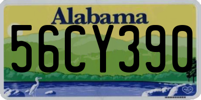 AL license plate 56CY390
