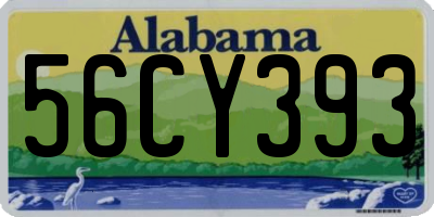 AL license plate 56CY393