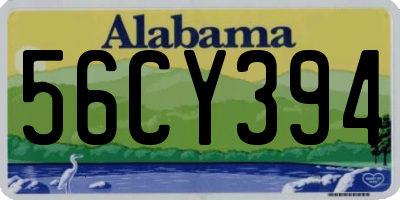 AL license plate 56CY394