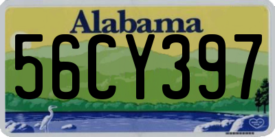 AL license plate 56CY397