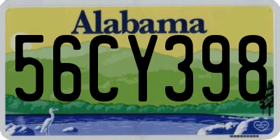 AL license plate 56CY398
