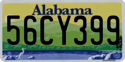AL license plate 56CY399