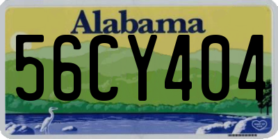 AL license plate 56CY404
