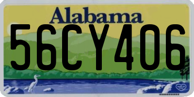 AL license plate 56CY406