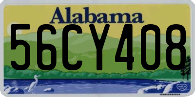 AL license plate 56CY408