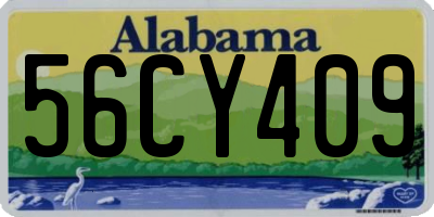 AL license plate 56CY409