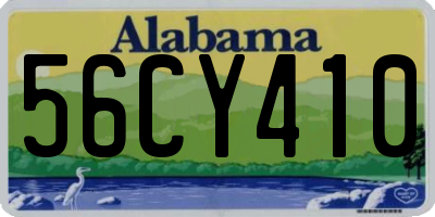 AL license plate 56CY410